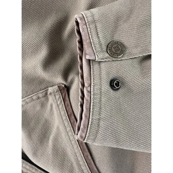 VTG Columbia Barn Field Coat Heavy Duck Cotton Lined Olive Brown RiverLodge XL - Picture 12 of 13